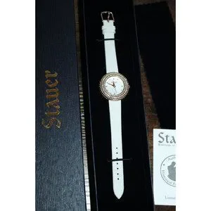 Stauer Grace Timepiece Women\'s Watch White Band Copper W/ Rhinestone Face NEW Stauer Grace Timepiece Women main image 4